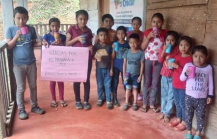 Q’eqchi’ students are grateful for receiving MannaPack soy nutrition!